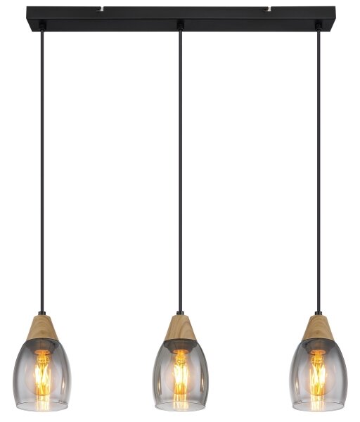 Lustră pe cablu REID 3xE27/15W/230V Globo 15706-3H