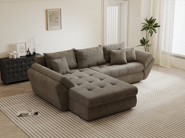 Colțar extensibil dumonde cu ladă de depozitare Loana Vibe 270x185 cm