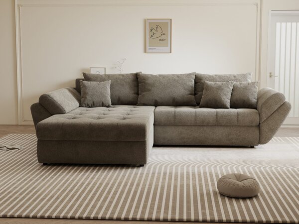 Colțar extensibil dumonde cu ladă de depozitare Loana Vibe 270x185 cm