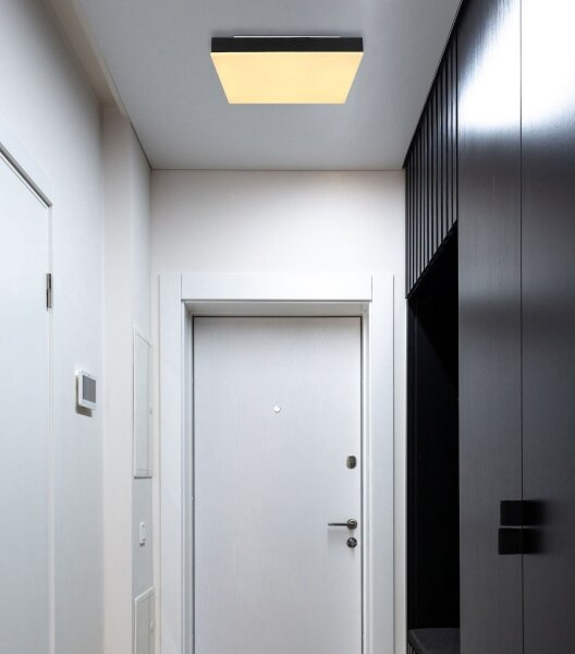 Plafonieră LED DORO LED/18W/230V 30x30 cm negru Globo 41594D1