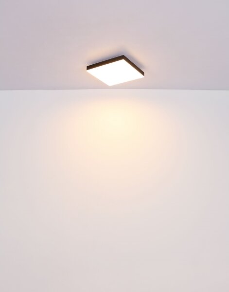 Plafonieră LED dimabilă DORO LED/24W/230V negru Globo 41594D2 + telecomandă