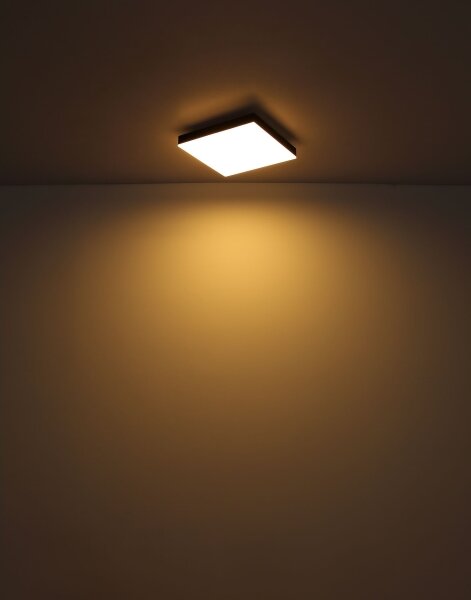 Plafonieră LED dimabilă DORO LED/24W/230V negru Globo 41594D2 + telecomandă