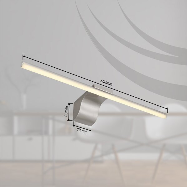 Globo 41925N - Lumină LED baie oglindă PEPE LED/10W/230V IP44 crom