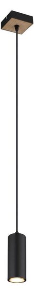Lustră pe cablu ROBBY 1xGU10/35W/230V negru/maro Globo 57911HBW