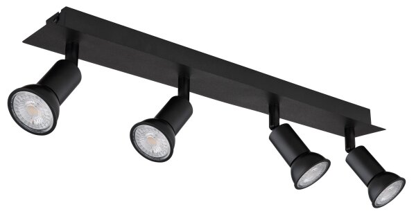 Spot DREW 4xGU10/35W/230V negru Globo 57998-4