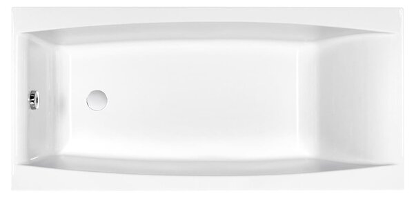 Cada baie incastrata Cersanit Virgo, 160 x 75 cm, dreptunghiulara, alb lucios 1600x750 mm