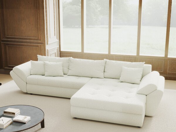 Colțar extensibil dumonde cu ladă de depozitare Loana Jaguar Ivory II 270x185 cm