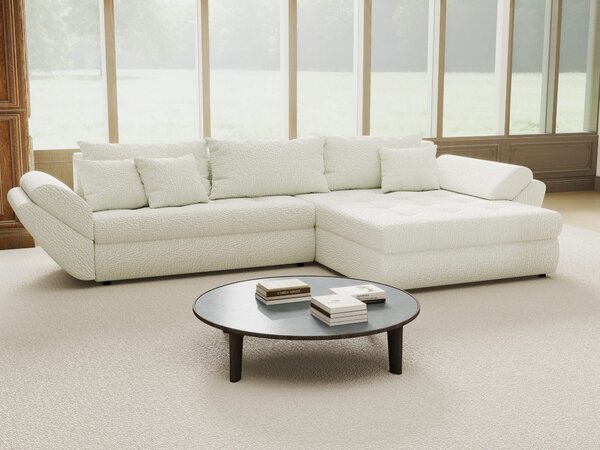 Colțar extensibil dumonde cu ladă de depozitare Loana Jaguar Ivory II 270x185 cm