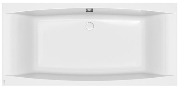 Cada baie incastrata Cersanit Virgo, 190 x 90 cm, dreptunghiulara, alb lucios 1900x900 mm