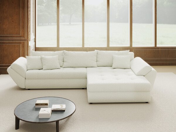 Colțar extensibil dumonde cu ladă de depozitare Loana Jaguar Ivory II 270x185 cm