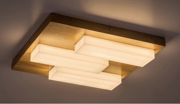 Plafonieră LED KONTE LED/30W/230V stejar Rabalux 71142