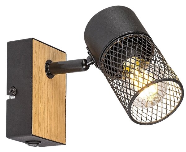 Spot de perete METTA 1xE14/40W/230V stejar Rabalux 71151