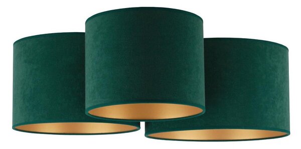 Duolla - Plafonieră ROLLER TRIO 3xE27/60W/230V verde/auriu