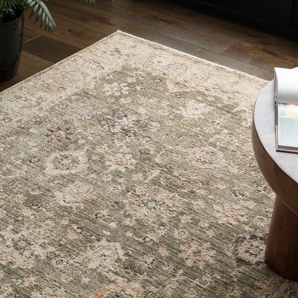 Covor verde-bej țesut manual 120x160 cm Heriz Ornate – Asiatic Carpets