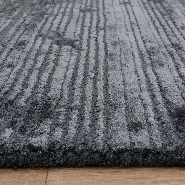 Covor petrol țesut manual din amestesc de lână 160x230 cm Henley Petrol – Asiatic Carpets