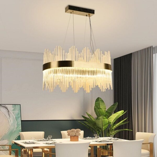 Lustră LED de cristal dimabilă pe cablu LED/70W/230V + telecomandă