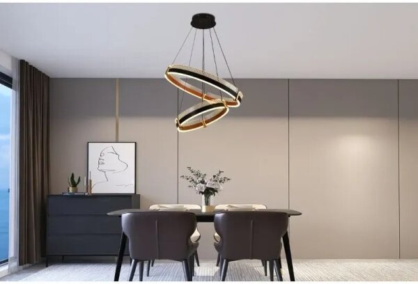 Lustră LED dimabilă pe cablu LED/140W/230V 3000-6500K + telecomandă