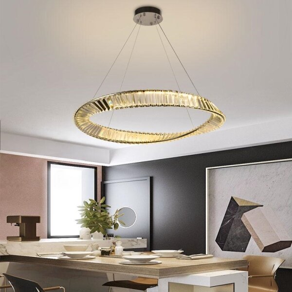 Lustră LED de cristal dimabilă pe cablu LED/50W/230V + telecomandă