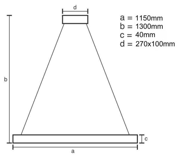 Lustră LED dimabilă pe cablu LED/65W/230V 3000-6500K + telecomandă