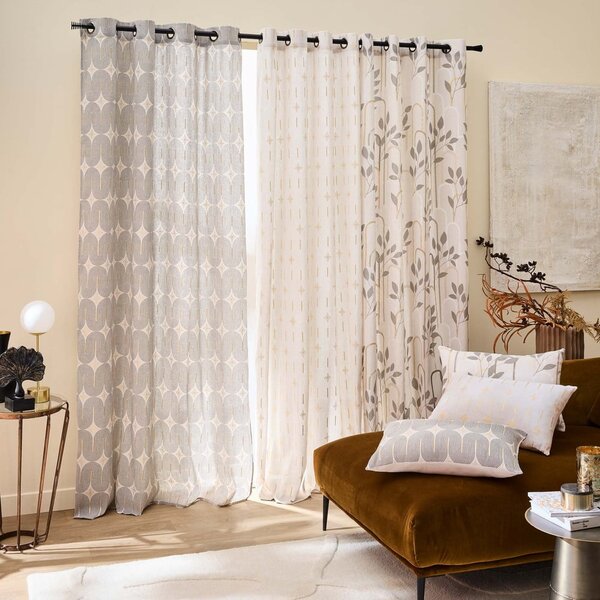 Draperie gri 140x240 cm Roseris – douceur d'intérieur