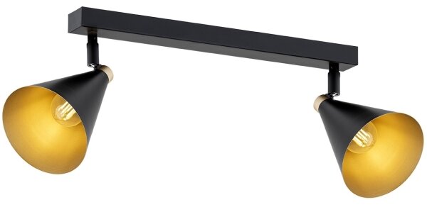 Spot LUCINDA 2xE14/7W/230V negru Argon 7170