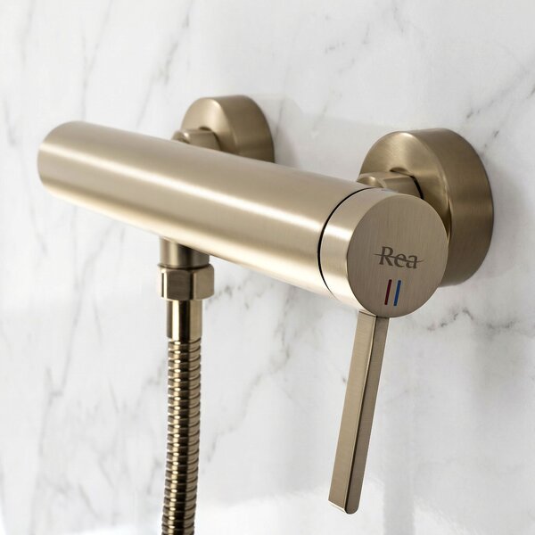 Baterie de duș REA Rivo Brush Gold