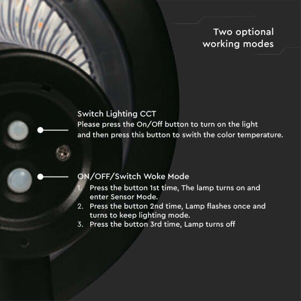 LED lampă solară de perete 15W, 3,2V, 4000K/6000K, IP65