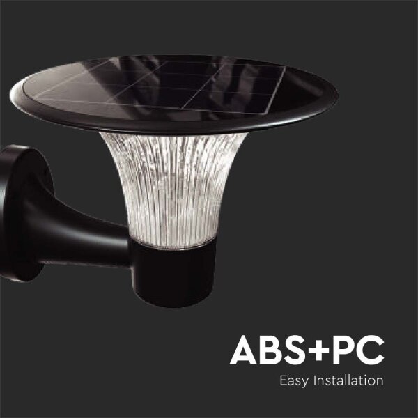 LED lampă solară de perete 15W, 3,2V, 4000K/6000K, IP65