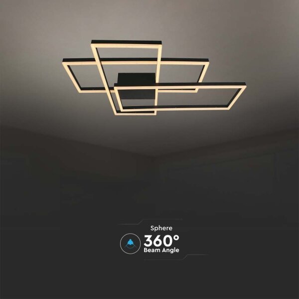 Plafonieră LED LED/47W/230V 3000K negru