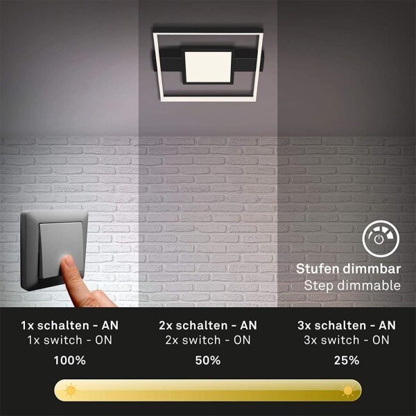 Plafonieră LED dimabilă FRAME LED/38W/230V Briloner 3028-015