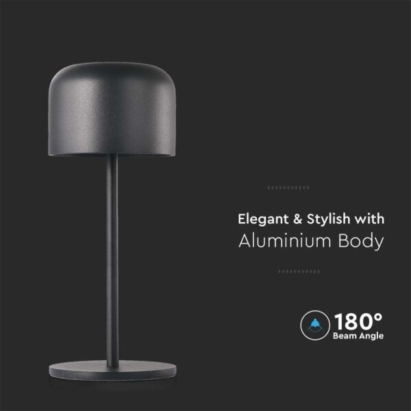 Lampă de birou LED reglabilă 1,5W 5V 2700-5700K IP54 negru
