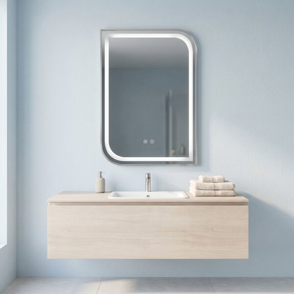Oglindă LED ZONE 70x50 BRUSH NICKEL
