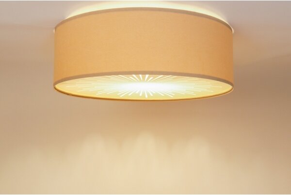 Plafonieră RAYS 2xE27/60W/230V d. 60 cm crem
