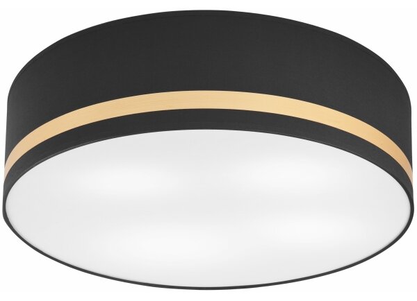 Plafonieră SIRJA STRIPE 4xE27/15W/230V d. 45 cm negru