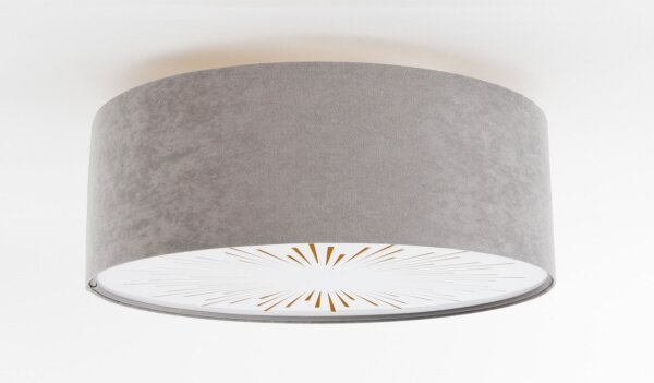 Plafonieră RAYS 2xE27/60W/230V d. 40 cm gri