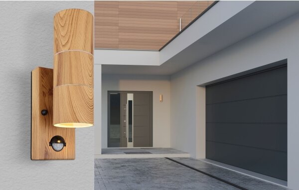 Aplică de exterior cu senzor STYLE 2xGU10/35W/230V IP44 Globo 3201-2WS