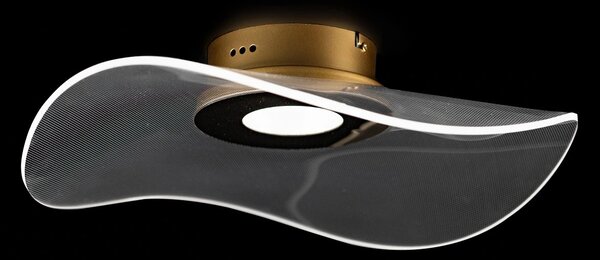 Altavola Design Velo lampă de tavan 1x30 W transparent-auriu LA101/CE1_gold