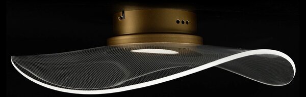 Altavola Design Velo lampă de tavan 1x30 W transparent-auriu LA101/CE1_gold
