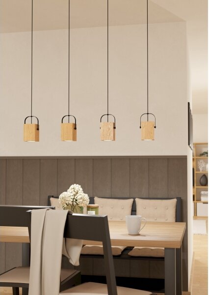 Lustră LED pe cablu AYLES 4xGU10/3W/230V Eglo 43748