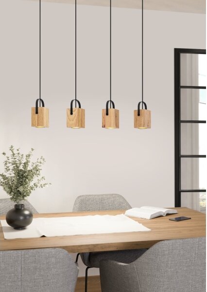 Lustră LED pe cablu AYLES 4xGU10/3W/230V Eglo 43748