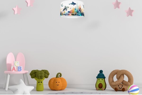 Plafonieră pentru copii OCEAN 1xE27/60W/230V