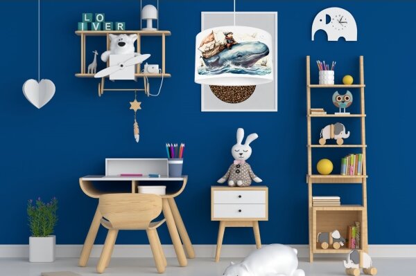 Lustră pentru copii OCEAN 1xE27/60W/230V