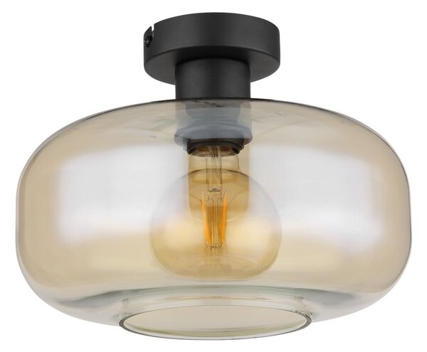 Globo Lighting Giuseppe lampă de tavan 1x40 W negru-chihlimbar 15566DA