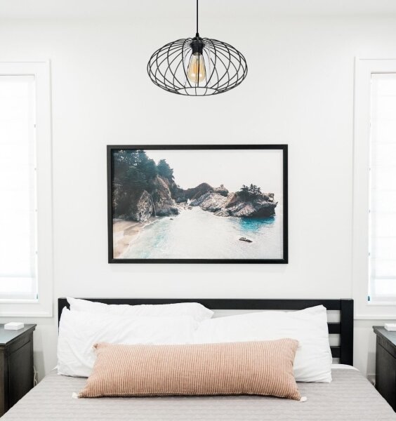 Lustră pe cablu CORRINI 1xE27/60W/230V d. 34 cm negru/transparent