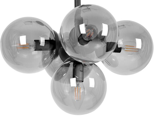 Kaja Megan lampă de tavan 5x10 W negru-grafit K-5364