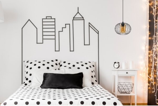 Lustră pe cablu CORRINI 1xE27/60W/230V d. 25 cm negru/bej