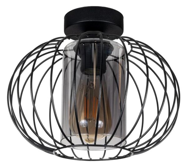 Lustră aplicată CORRINI 1xE27/60W/230V d. 25 cm negru/gri