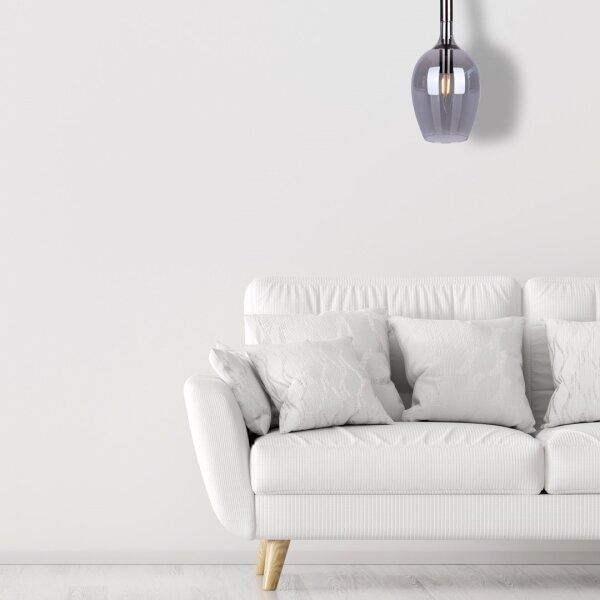 Lustră pe cablu LUGANO 1xE14/40W/230V gri