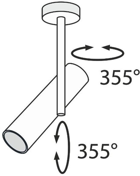 Maytoni Elti lampă de tavan 1x50 W alb C020CL-01W