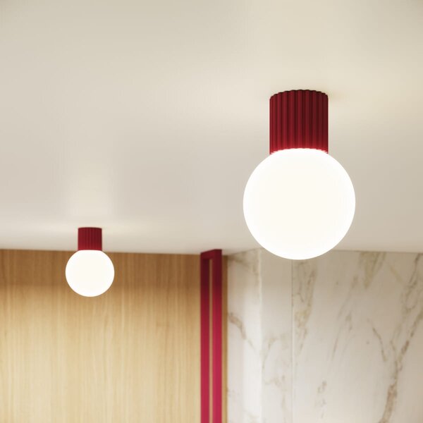 Sollux Lighting Halo lampă de tavan 1x8 W alb-burgundia SL.1748